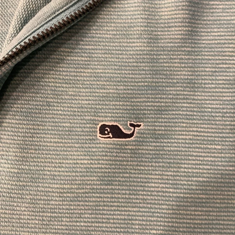 Vineyard vines saltwater 1/4 zip, lagoon tide, size XS